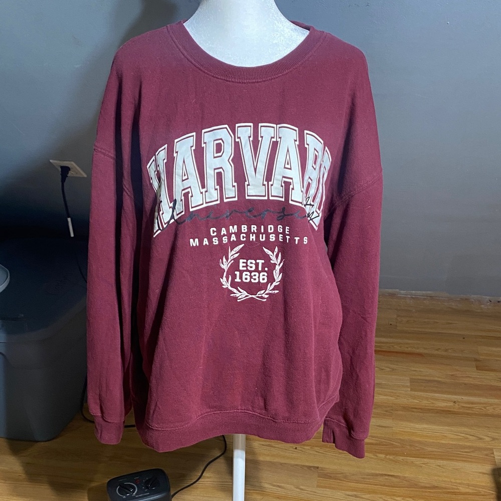 Harvard Burgundy Sweatshirt
